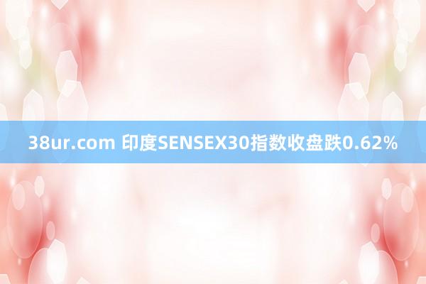 38ur.com 印度SENSEX30指数收盘跌0.62%