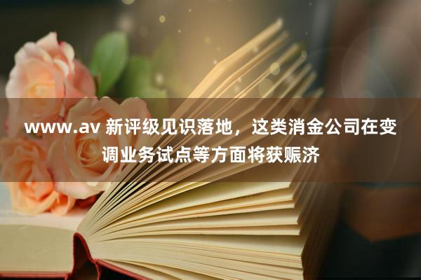 www.av 新评级见识落地，这类消金公司在变调业务试点等方面将获赈济