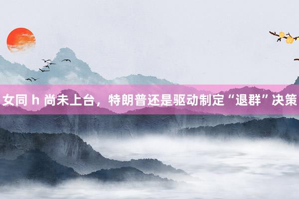女同 h 尚未上台，特朗普还是驱动制定“退群”决策