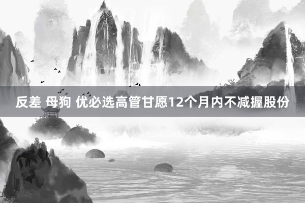 反差 母狗 优必选高管甘愿12个月内不减握股份