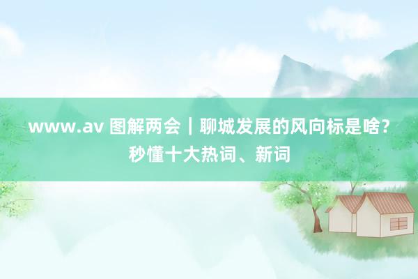 www.av 图解两会｜聊城发展的风向标是啥？秒懂十大热词、新词