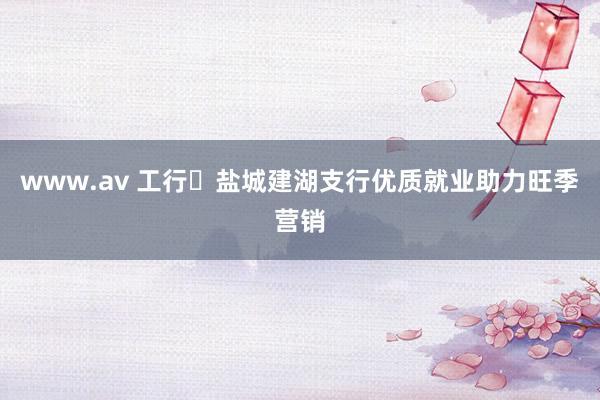 www.av 工行‍盐城建湖支行优质就业助力旺季营销