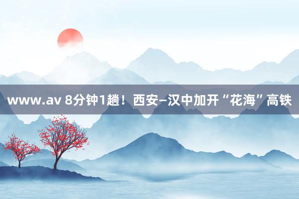 www.av 8分钟1趟！西安—汉中加开“花海”高铁