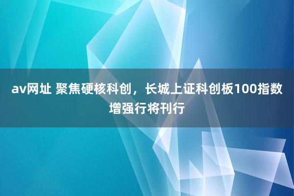 av网址 聚焦硬核科创，长城上证科创板100指数增强行将刊行