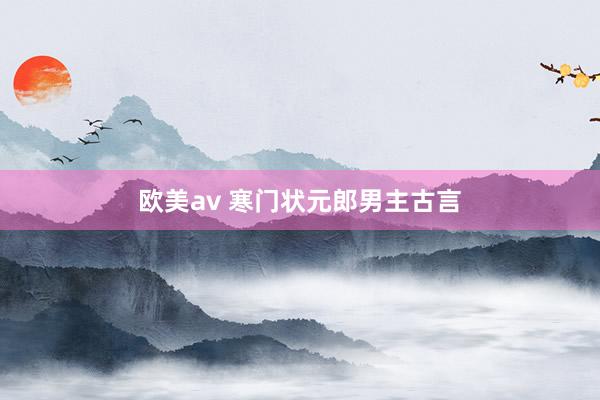 欧美av 寒门状元郎男主古言