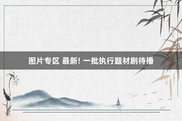 图片专区 最新! 一批执行题材剧待播